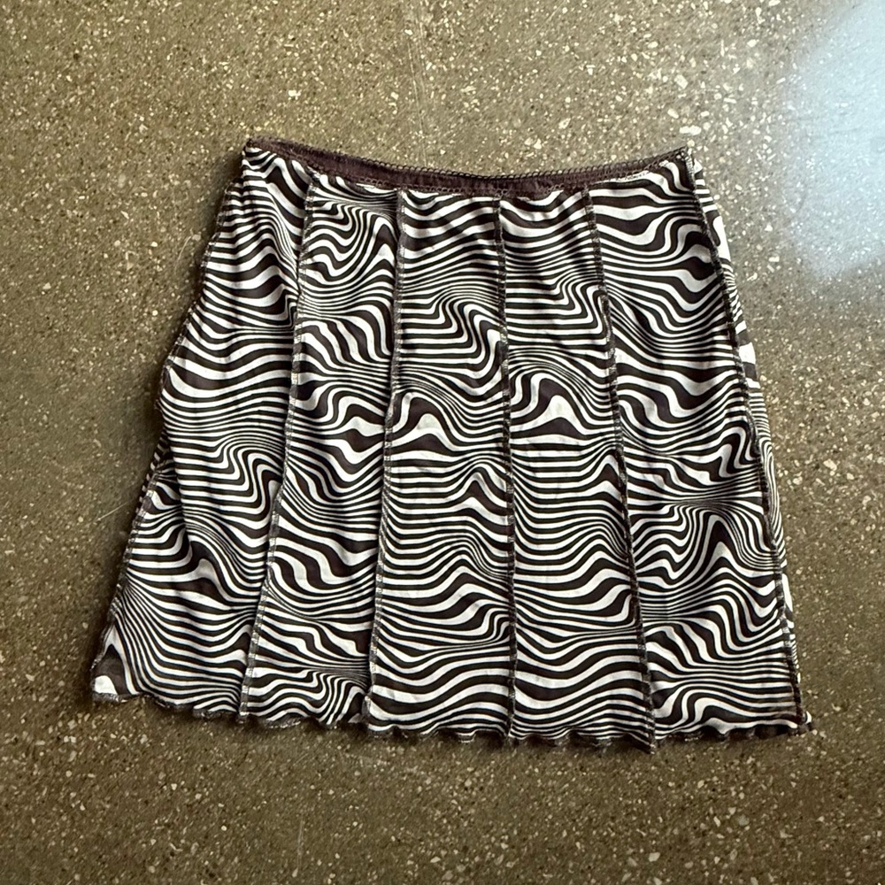 H&M Brown and White Zebra Women's Skirt